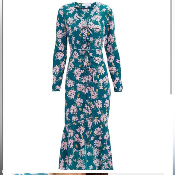 Intermix Adrina Silk Floral Dress - Picture 2 of 8